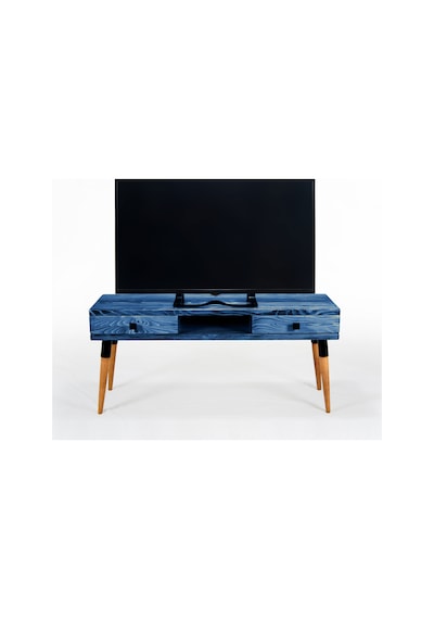 Masif Ahşap Tv Ünitesi 150 Cm İskandinav Stil, Doğal, 2 Çekmeceli Ve 1 Raflı Modest Tv-150 Ig Mavi - Ahşap Masif Ahşap Tv Ünitesi 150 Cm İskandinav Stil, Doğal, 2 Çekmeceli Ve 1 Raflı Modest Tv-150 Ig Mavi - Ahşap