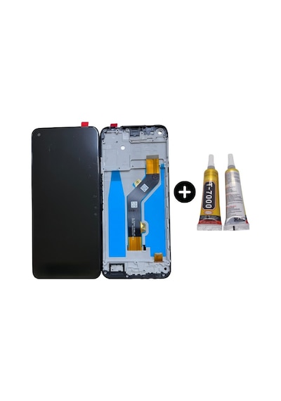 Tecno Spark 7 Pro Kf8 Uyumlu Çıtalı Lcd Ekran Dokunmatik + B7000