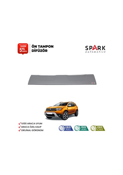 Dacia Duster 2018-2024 Yıl Aralığı Uyumlu Ön Tampon Difüzör