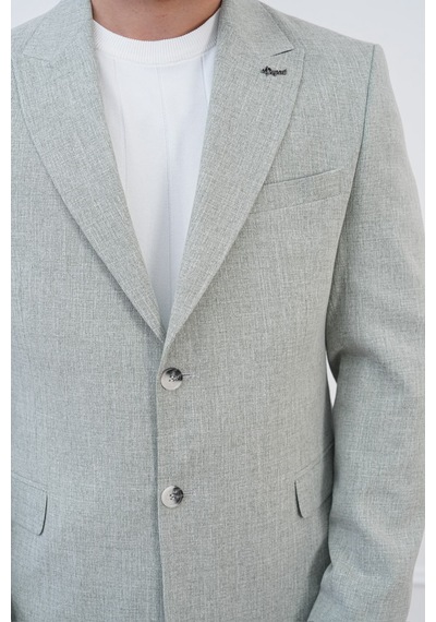 Dupont Classics Dupont Slim Fit Sivri Yaka 6 Drop Çift Yırtmaç Keten Blazer Ceket - Nefes Alabilen Hafif Erkek Ceket Yeşil Dupont Classics Dupont Slim Fit Sivri Yaka 6 Drop Çift Yırtmaç Keten Blazer Ceket - Nefes Alabilen Hafif Erkek Ceket Yeşil