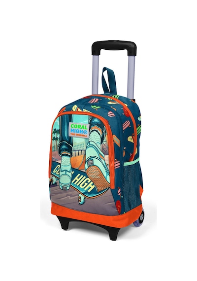 Coral High Kids Civit Neon Turuncu Kaykay Desenli Üç Bölmeli Işıklı Tekerlekli Çekçekli Okul Sırt Çantası 23923 Coral High Kids Civit Neon Turuncu Kaykay Desenli Üç Bölmeli Işıklı Tekerlekli Çekçekli Okul Sırt Çantası 23923