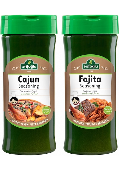 Arifoğlu Cajun Seasoning Pet 230 G + Fajita Seasoning Pet 230 G