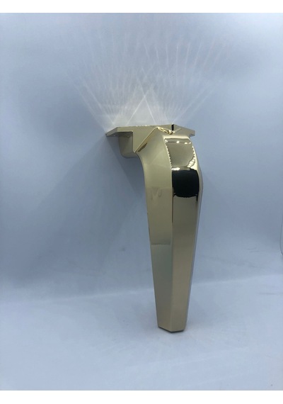 PLASTİK,18 CM GOLD KAPLAMA,BERJER,KOLTUK,MOBİLYA AYAĞI (4 ADET)