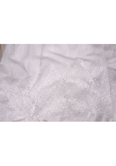 Geniş Etek Model Beyaz Renk Hazır Pileli Fon Perde 300x260