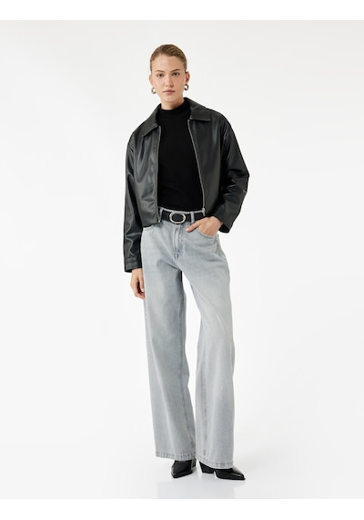 Koton Normal Bel Düğmeli Cepli Pamuklu Geniş Paça Jean Pantolon - Bianca Wide Leg Jeans Gri 6wal40030md Gri Koton Normal Bel Düğmeli Cepli Pamuklu Geniş Paça Jean Pantolon - Bianca Wide Leg Jeans Gri 6wal40030md Gri