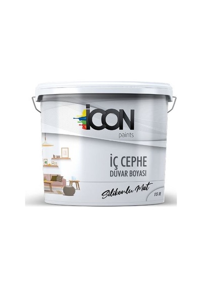 Icon Silikonlu Mat Iç Cephe Boyası 15 Lt.