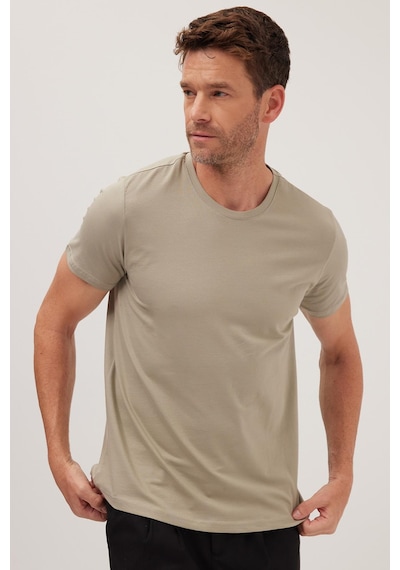 Tudors Erkek Slim Fit Dar Kesim Pamuklu Yumuşak Doku Likralı Esnek Kumaş Haki Bisiklet Yaka Tişört-36910 Haki Tudors Erkek Slim Fit Dar Kesim Pamuklu Yumuşak Doku Likralı Esnek Kumaş Haki Bisiklet Yaka Tişört-36910 Haki