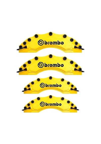 Chery Tiggo Uyumlu Brembo Sarı Kaliper Kapağı 4 Parça Ön Arka Set