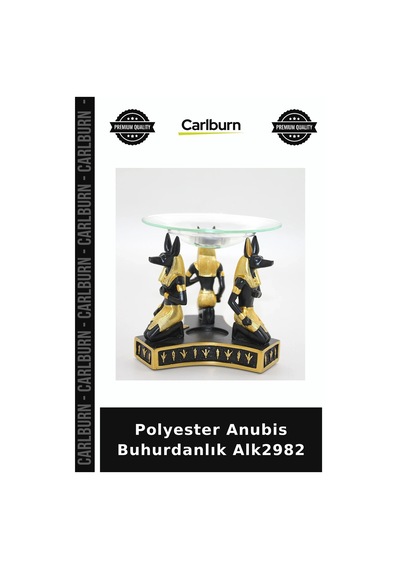 Özel Üretim Dekoratif Mistik Aksesuar Ev Dekorasyonu Polyester Anubis Buhurdanlık Alk2982
