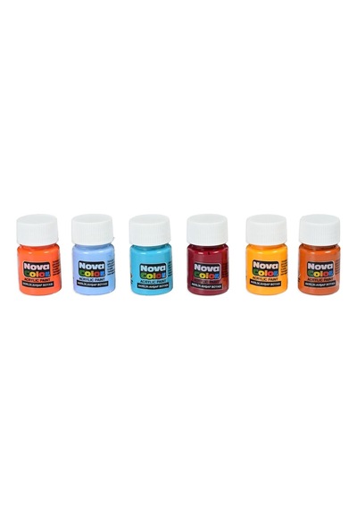 Nova Color Akrilik Boya 24 Renk X 17 Ml Şişe Renkli