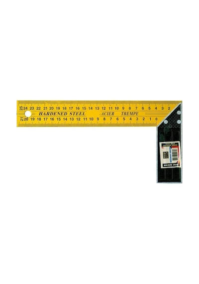 Gönye - Profesyonel 25 Cm Abanoz