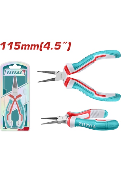 Total Elektronikçi Tip Yuvarlak Uçlu Karga Burun 115mm Thtmn656