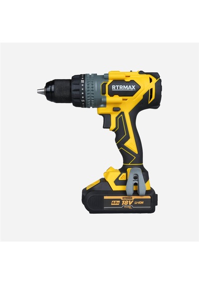 Kömürsüz Akülü Darbeli Matkap 150nm 18v 2x4.0 Ah Plus Akü Hızlı Şarj Rtrmax X-lıon - Rtx3020