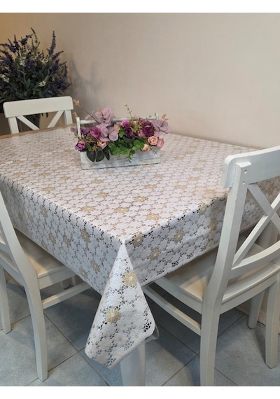 Ithal Pvc Muşamba - Desenli Silinebilir Masa Örtüsü 07nl62 Kahverengi