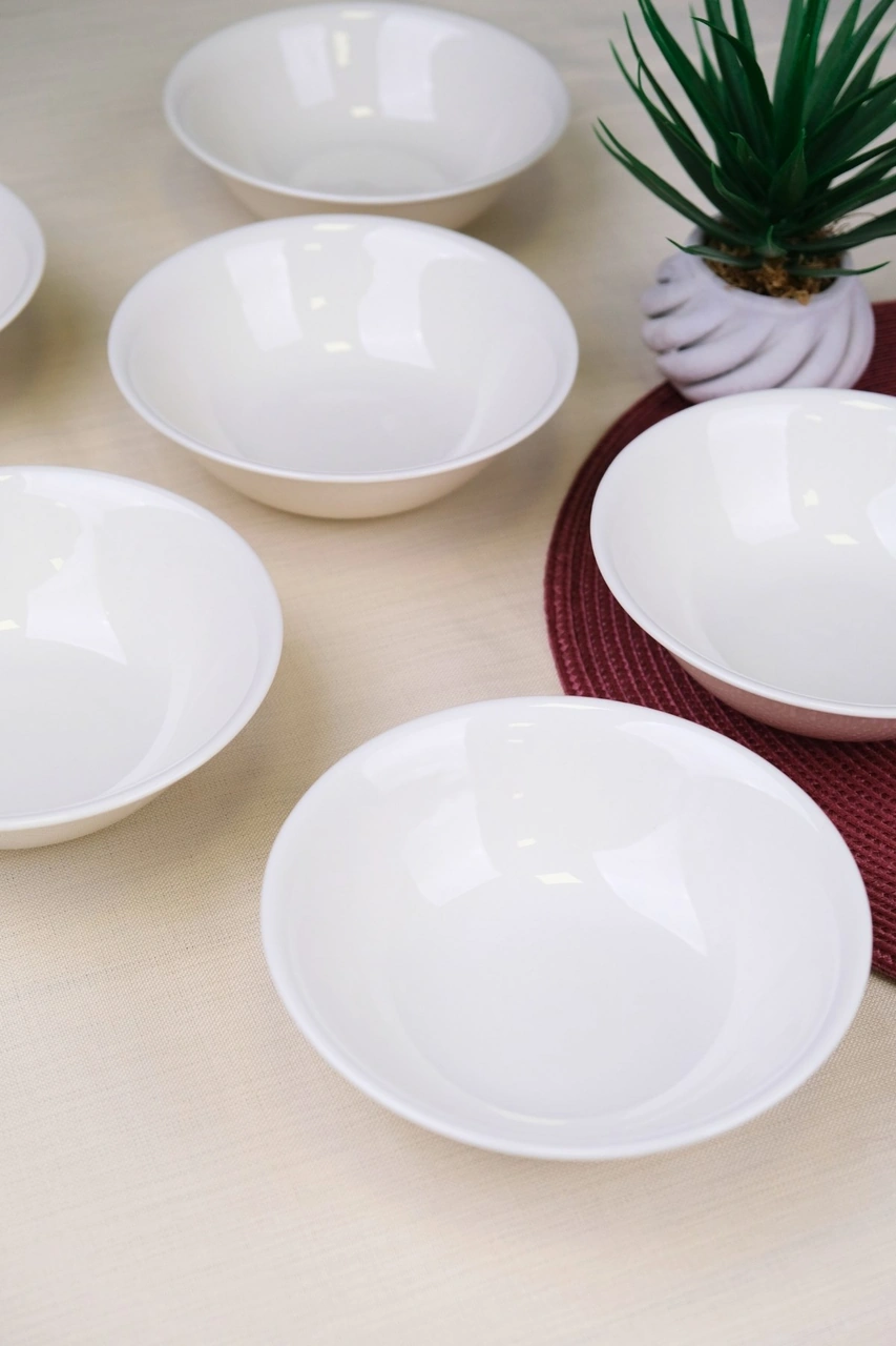 Tabak Evi Porselen Chic Kase 16cm 420cc 6 Lı Çok Renkli