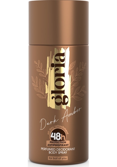 Gloria Perfume Dark Amber Antiperspirant 48h Unisex Deodorant 150 Ml
