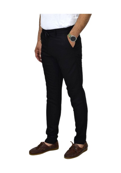 Erkek Jogger Silim Fit Kumaş Pantolon P1023 Bgl-st04504 Siyah