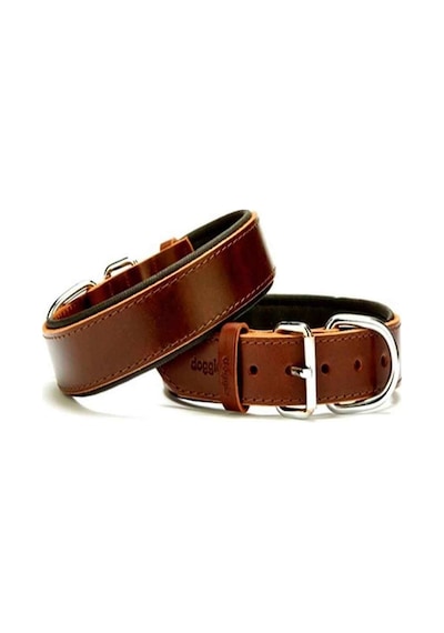 Doggie Sade Deri Boyun Tasması Kahverengi Sbt-3010 Kahverengi