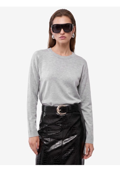 Koton Regular Fit Uzun Kollu Bisiklet Yaka Basic Sweatshirt Gri 7wak10006ek