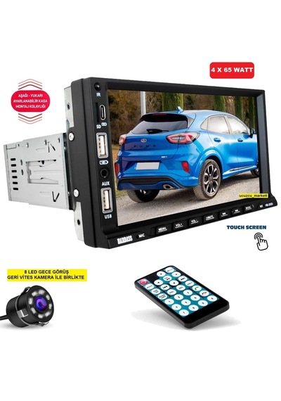 7 İnç Tofaş Model Double Teyp +8 Led Geri Vites Kamera