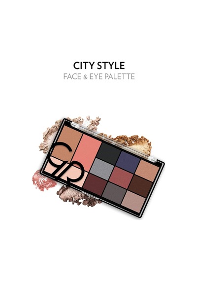 City Style Face & Eye No: 02 Smokey - Allık, Bronzer, Aydınlatıcı Ve 9'lu Far Paleti 0