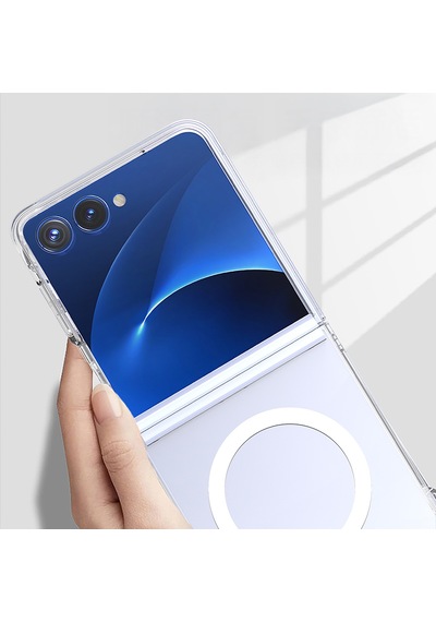Galaxy Uyumlu Z Flip 7 Kılıf Kamera Korumalı M-safe Sert Pc Porto Kılıf Şeffaf