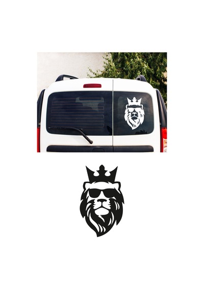 Aslan Kral Oto Sticker, Off Road Sticker 20x12 Cm