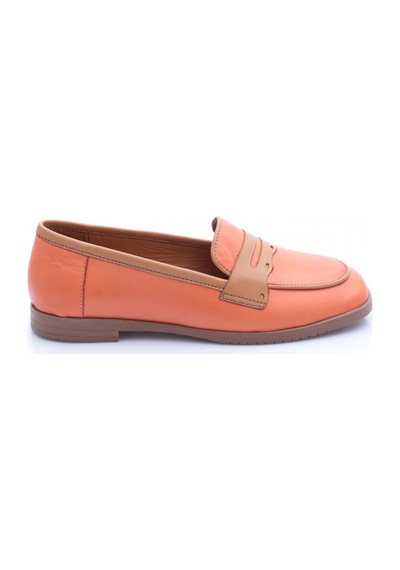Dgn 010-1 Kadin Loafer Ayakkabi Orange