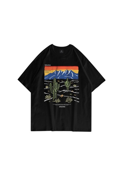 Startmore Unisex Arizona Befearless Siyah Tshirt Siyah