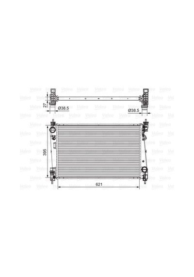Valeo 701655 Radyatör Doblo 1.4- 1.3 Dmtj 10 Combo 1.3 Cdti 12 Mekanik Ac /-  620x400x16 51812209- 51938013- 1300328- 95510450
