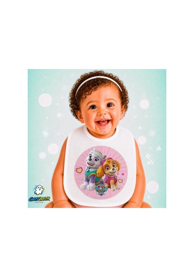 Paw Patrol Keten Bebek Mama Önlüğü Yumuşak - Emici - Yıkanabilir - Özel Tasarım P149 Çok Renkli