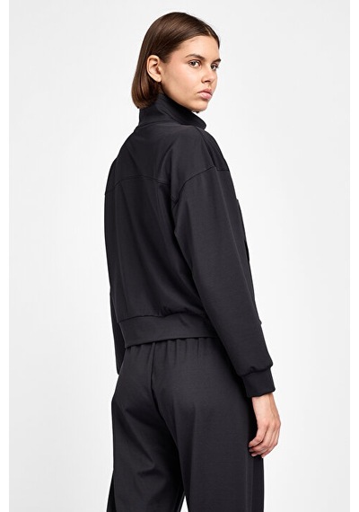 Lescon Kadın Antrenman Yarım Fermuarlı Sweatshirt 25b-2052 Siyah