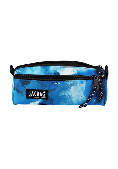 Jacbag Dual Prıme-çift Bölmeli Üçgen Tip Kalem Kutusu Dual Prime-mavi Bulut renkli