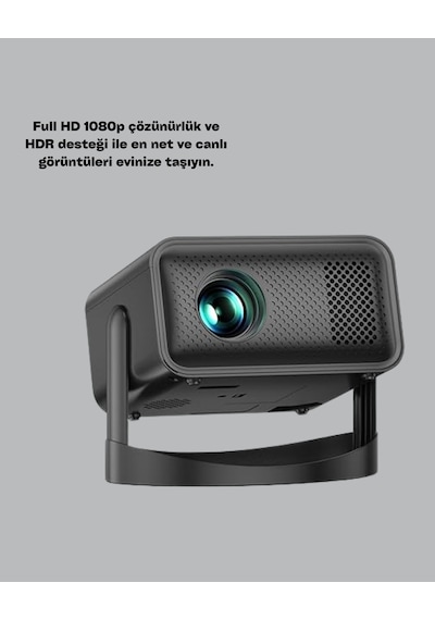 Wifi 6 Ve Bluetooth 5 Bağlantılı Taşınabilir Projeksiyon Makinesi