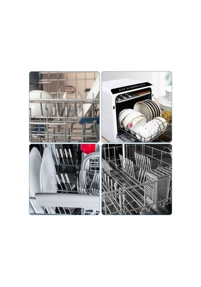 Bulaşık Makinesi Sepet Koruyucu Kapak Uçları, Gri Plastik, Tabak Ve Bardak Rafı İçin Pas Ve Çiz Standart