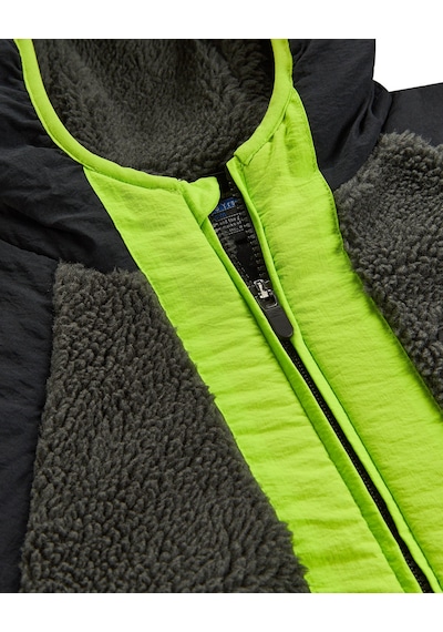 Skechers B Outdoor Fleece Full Zip Sherpa Büyük Erkek Çocuk Siyah Mont Sk2620141-1602