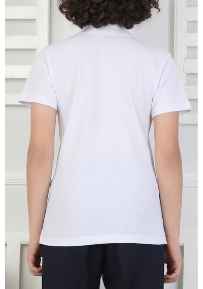 Modanino 2'li T-shirt Kız Çocuk %100 Pamuk Okul Tarz 5-13 Yaş 12278 Beyaz
