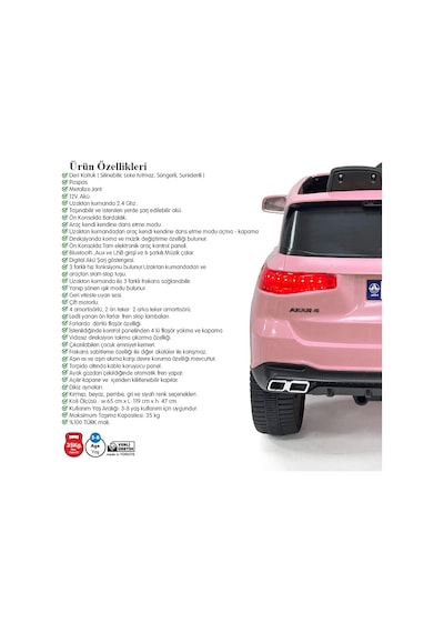 Boss Gt Pembe Uzaktan Kumandalı 4x2 12 Volt Akülü Araba - Rc Maybach Akülü Araba Çok Renkli Boss Gt Pembe Uzaktan Kumandalı 4x2 12 Volt Akülü Araba - Rc Maybach Akülü Araba Çok Renkli