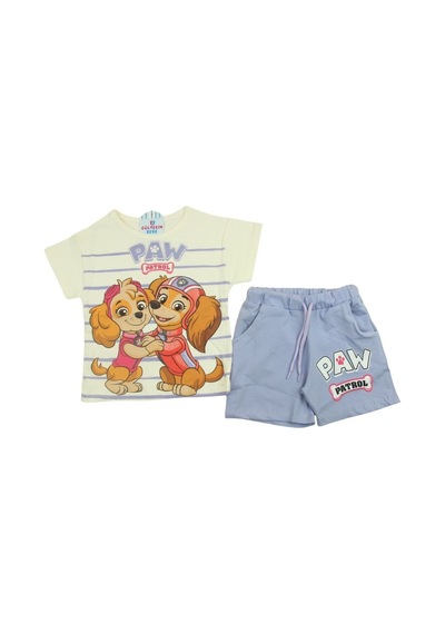 Paw 3-10 Yaş Kız Şortlu İkili Takım-7557175 - Lila Lila