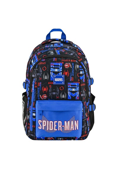 Faber-Castell Spiderman Deep Code Sırt Çantası,su İtici Baskılı Kumaş,ayarlanabilir Omuz Askılığı Çok Renkli