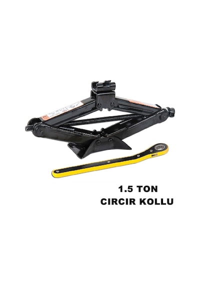 Oto Cırcır Kollu Araç Krikosu 1.5 Ton Makas Tip Cırcırlı N11.860
