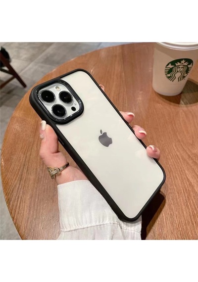 Apple Uyumlu iPhone 13 Pro Max (6.7) Lüx Seffaf Yanlari Silikon Kapak 544183661