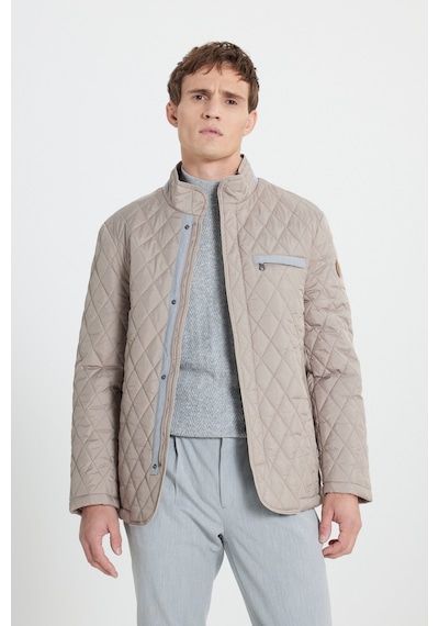 AC&Co / Altınyıldız Classics Erkek Bej Standart Fit Normal Kesim Dik Yaka Desenli Overcoat Bej AC&Co / Altınyıldız Classics Erkek Bej Standart Fit Normal Kesim Dik Yaka Desenli Overcoat Bej