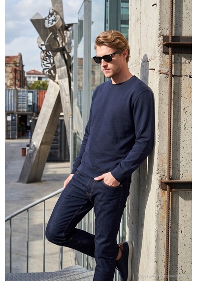 Buratti Pamuklu Relaxed Fit Bisiklet Yaka Sweat Erkek Sweat 5901257 İndigo Indigo Buratti Pamuklu Relaxed Fit Bisiklet Yaka Sweat Erkek Sweat 5901257 İndigo Indigo