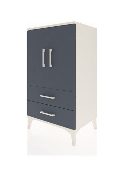 Hyperion Komodin 2 Raflı 2 Çekmeceli 2 Kapaklı 60x44x106 Aytaşı-antrasit Aytası
