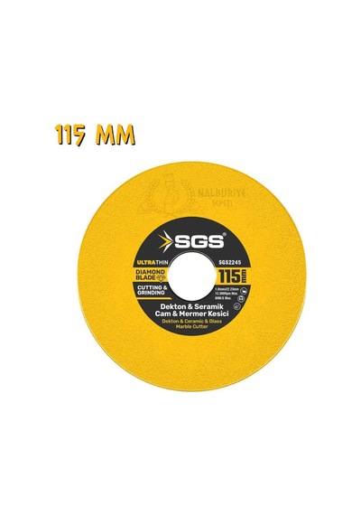 Sgs Cam-dekton-seramik-mermer Elmas İnce Kesme Taşı 115 Mm.