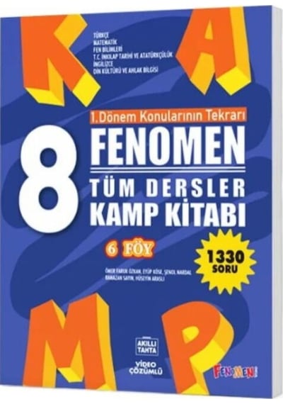 Fenomen Okul Yayınları 8. Sınıf Tüm Dersler Fenomen Kamp Kitabı