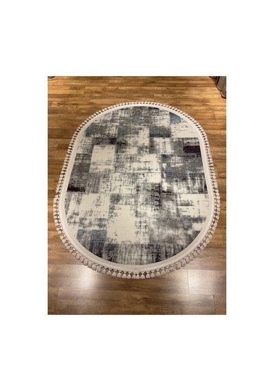 Borneo 2464a 160x230 Oval Gri Halı