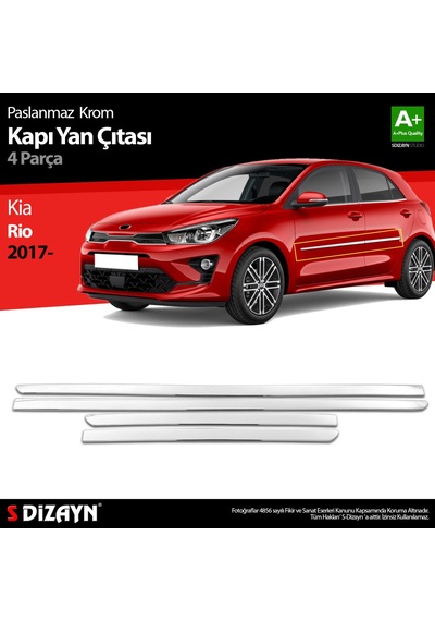 Kia Rio Krom Kapı Yan Çıtası 4 Prç 2017 Üzeri