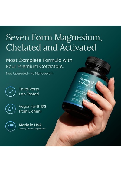 Etta Vita Magnesium Complex 60 Veggie Kapsül Orijinal Usa Menşeii Dmmedicineden